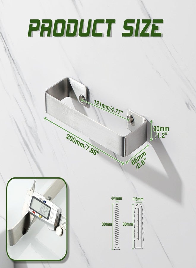 Alise Hand Towel Holder Towel Bar for Bathroom Wall Mount,SUS304 Stainless Steel Towel Rack for Bathroom and Lavatory,Kitchen,8'' Bath Towel Hanger Towel Rail,Brushed Nickel - Image 2