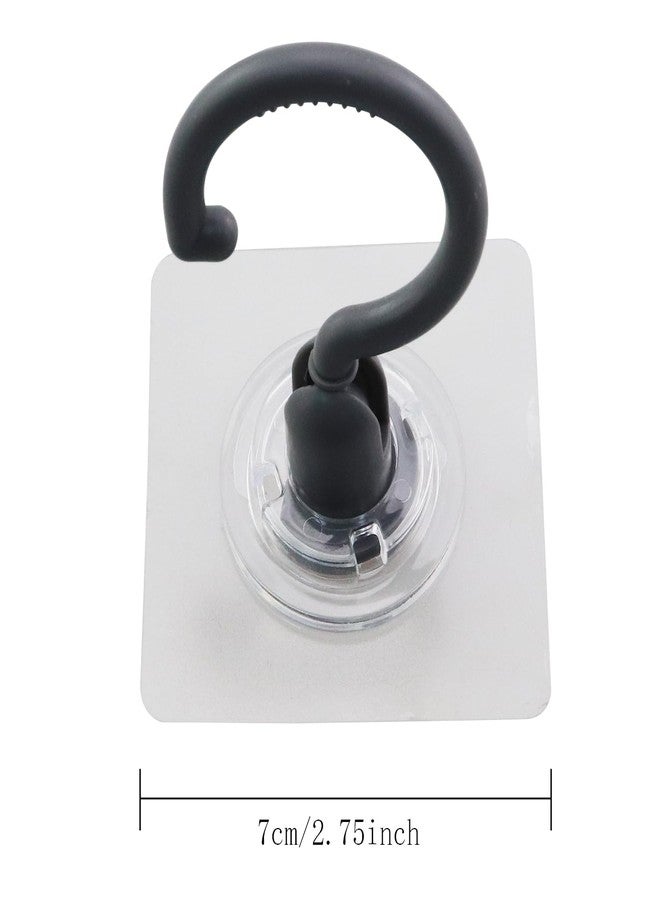 MDXing 4PCS Plastic 360 Degree Rotating Adhesive Ceiling No Trace Hanger Connecting Shaft - Image 2
