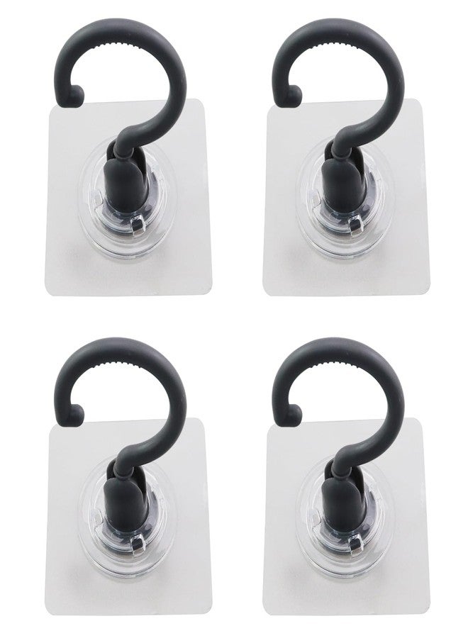 MDXing 4PCS Plastic 360 Degree Rotating Adhesive Ceiling No Trace Hanger Connecting Shaft - Image 1
