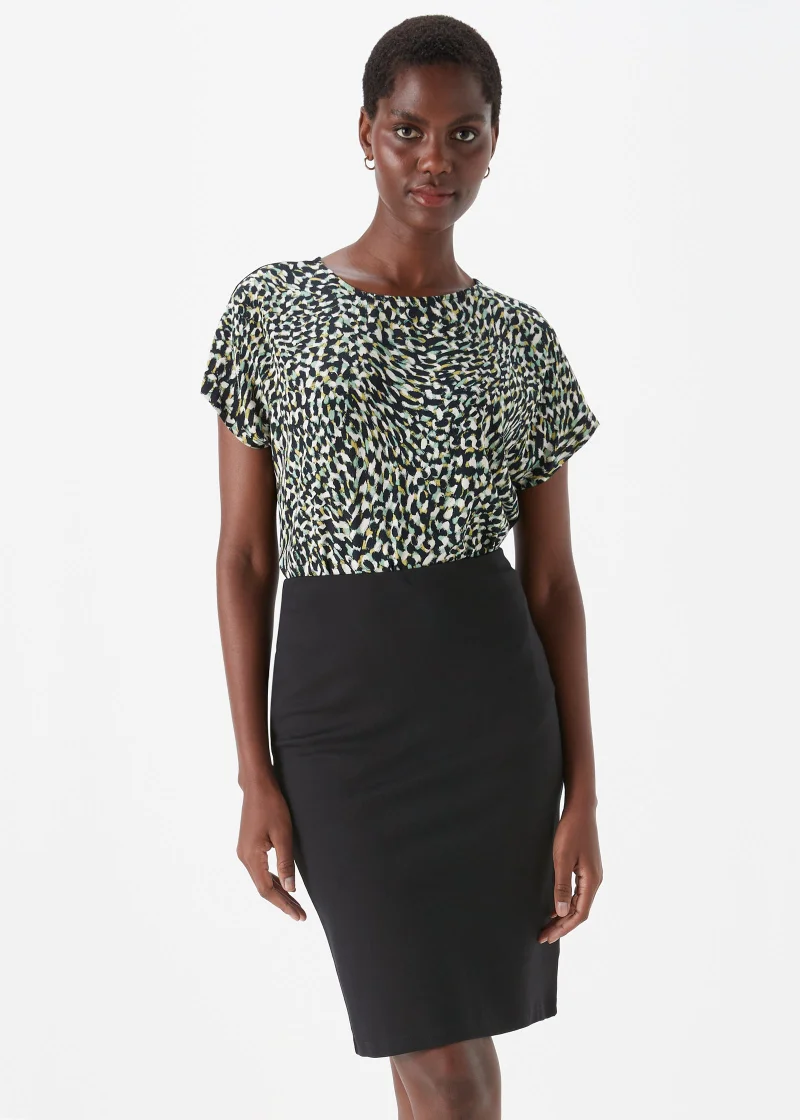 Matalan Et Vous Black Ponte Skirt