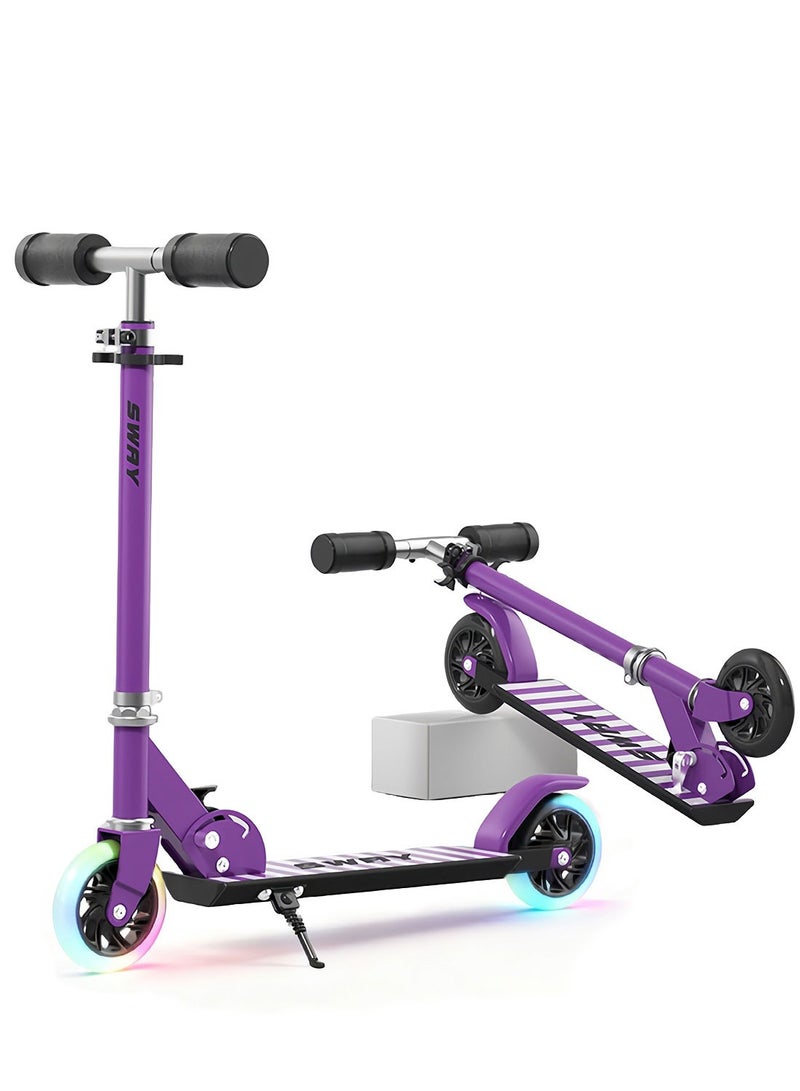 sway سكوتر قابل للطي، مع مقبض قابل للتعديل، سهل الطي، للأطفال من 6-12 سنة - Image 1