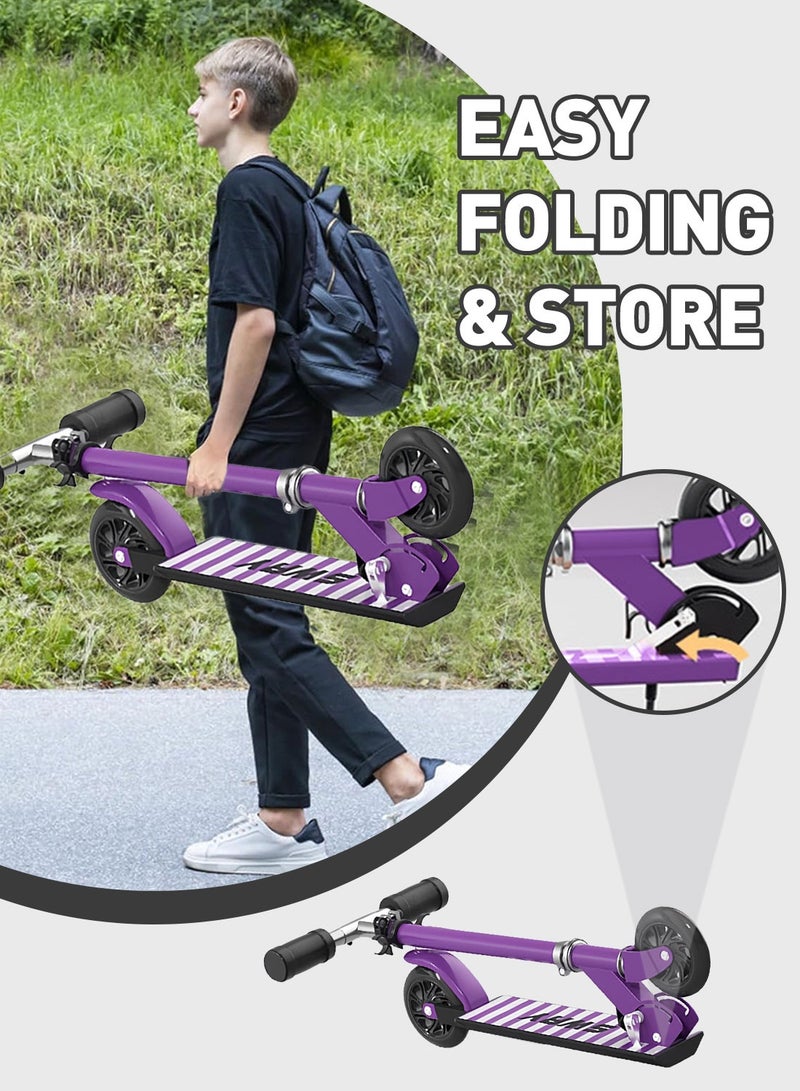 sway سكوتر قابل للطي، مع مقبض قابل للتعديل، سهل الطي، للأطفال من 6-12 سنة - Image 5