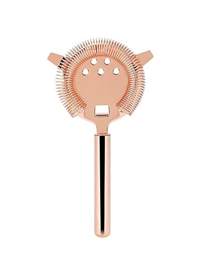 Cocktail Strainer, Stainless Steel Bar Strainer Bartending Shake Drinks Ice Mixed Filter for Bar Club Party (Rose Gold)  - Image 1