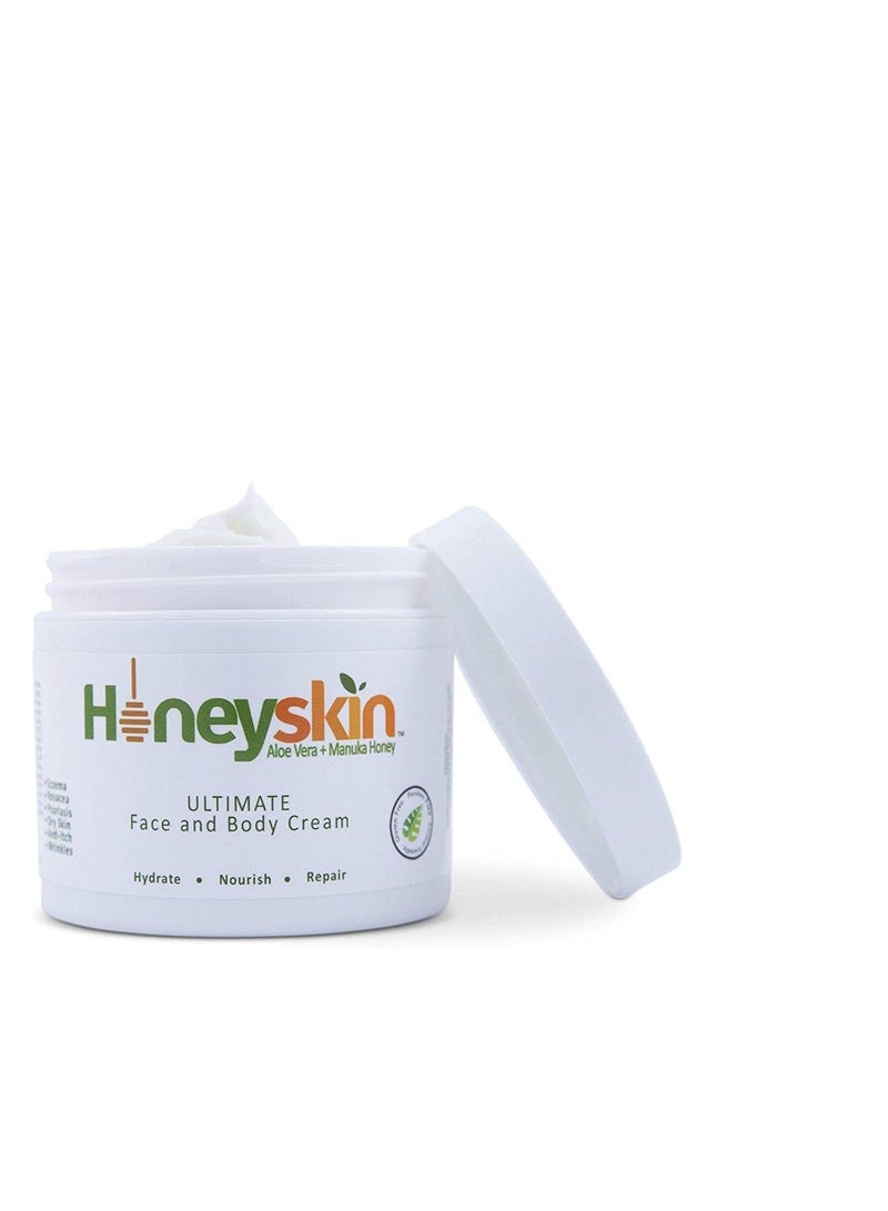 Honeyskin Organics Aloe Vera, Manuka Honey Face and Body Cream - Image 2