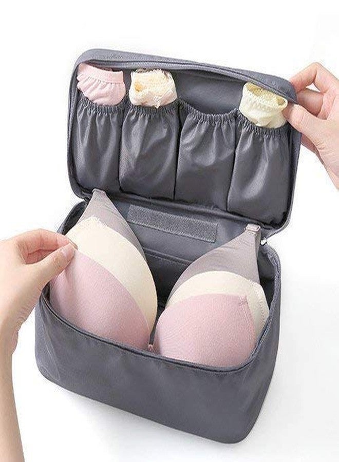 KARDIFF Travel Underwear Panties Bra Pouch Organizer Bag Waterproof Personal Garment Bag Case Undergarments Organizer for Women Travel Pouch Kit Bag Random color availble - Image 1