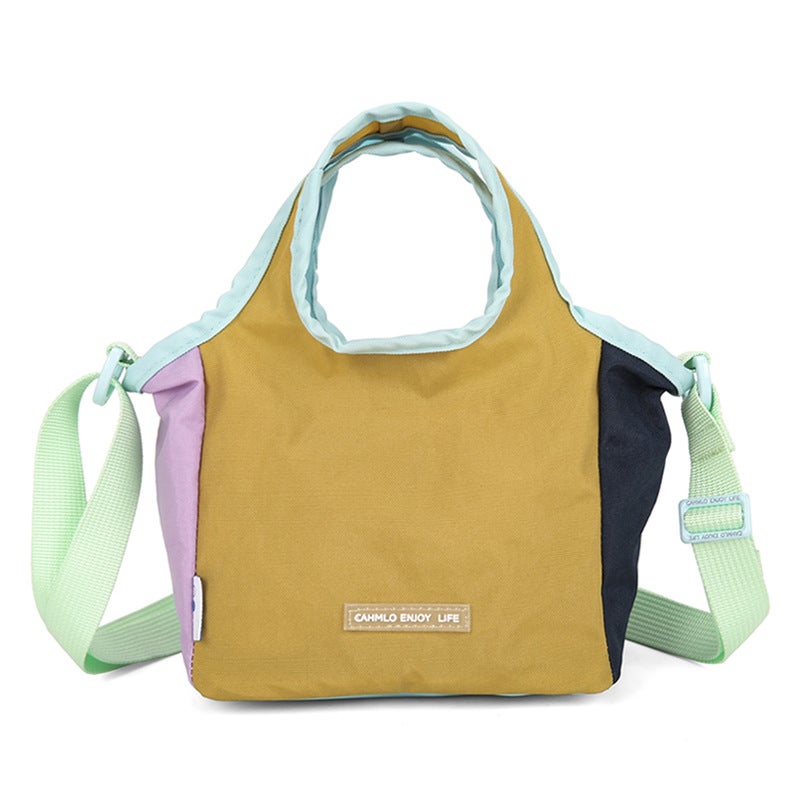 Multicolor Nylon Bucket Bag for Women - Image 5