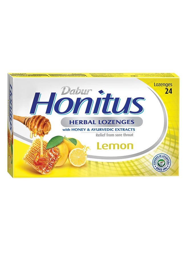 Dabur Honitus Herbal Lozenges Lemon 24'S