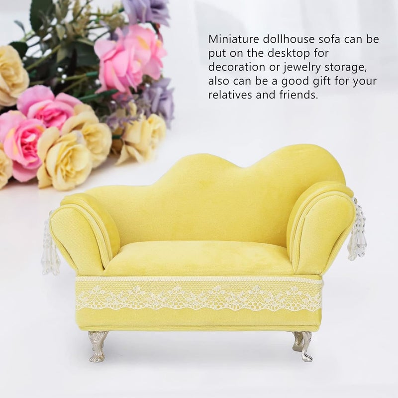 woobles Dollhouse Furniture Jewelry Box, Openable Sofa Jewelry Box 1/6 Sofa Cushions for Dollhouse Living Room Miniature Dollhouse Accessories Dolls House Furniture Couch (Loveseat Sofa(7.1 X 5.1 X 2.8in))-Loveseat Sofa(7.1 X 5.1 X 2.8in) - Image 5