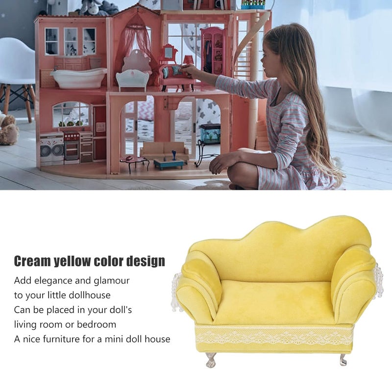 woobles Dollhouse Furniture Jewelry Box, Openable Sofa Jewelry Box 1/6 Sofa Cushions for Dollhouse Living Room Miniature Dollhouse Accessories Dolls House Furniture Couch (Loveseat Sofa(7.1 X 5.1 X 2.8in))-Loveseat Sofa(7.1 X 5.1 X 2.8in) - Image 3