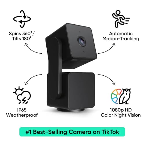 WYZE Cam Pan v3 Indoor/Outdoor IP65 1080P 360° Pan/Tilt/Zoom WiFi Smart Home Security Camera, Motion Tracking for Baby/Pet, Color Night Vision, Works with Alexa&Google Assistant, Free Expert Setup - Image 2