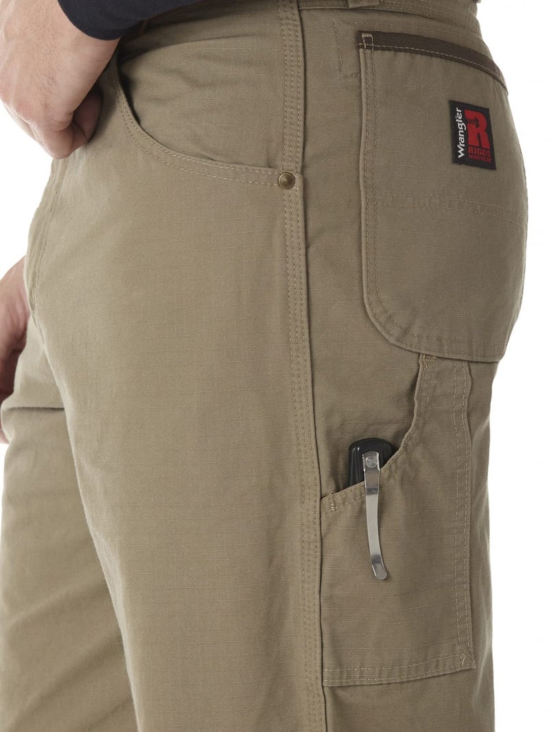 Wrangler Riggs Workwear mens Ripstop Carpenter jeans, Bark, 34W x 34L US - Image 3