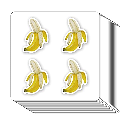 GUVSPTI Banana Fruit Stickers 1in for Scrapbooking Arts Craft Kids DIY Journals 80Pack - Image 1