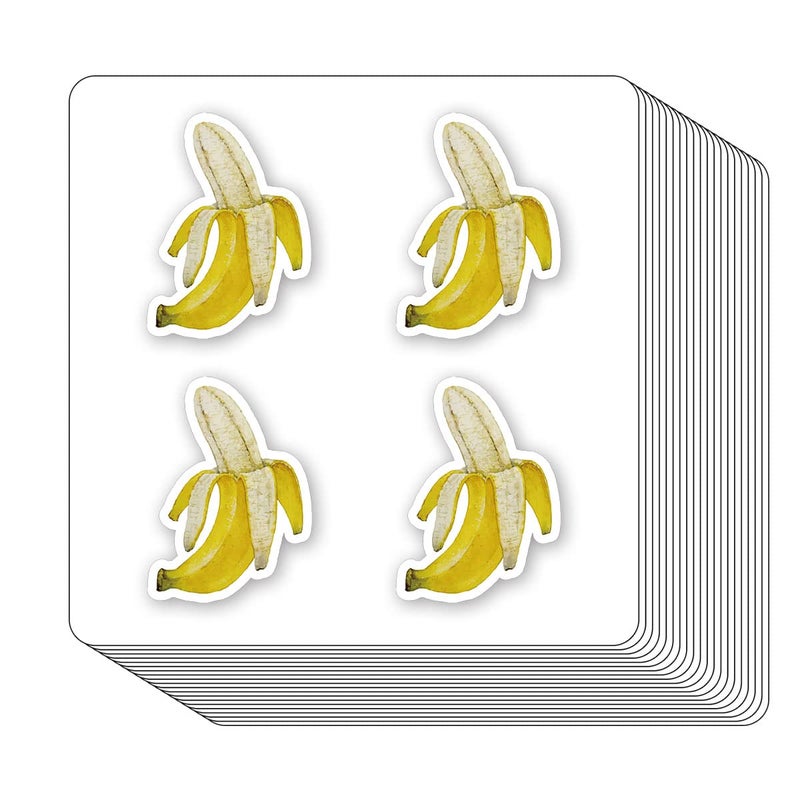 GUVSPTI Banana Fruit Stickers 1in for Scrapbooking Arts Craft Kids DIY Journals 80Pack - Image 2