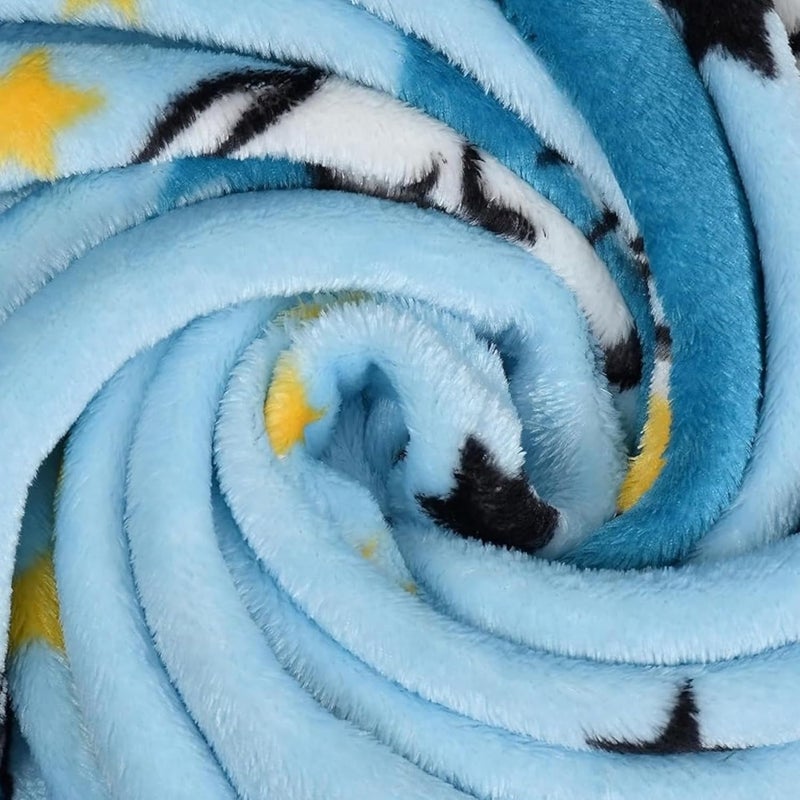 PWI Supersoft Baby Blanket Wrapper for Newborn | 30x40 inches | Lightweight AC Blanket for 0-2 Years | Ultra Soft & Skin-Friendly | Pack of 2 (Blue and Peach) - Image 4
