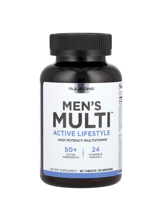 Rule 1 Proteins Rule1 Men's Multi -  Daily Vitamins ( 90 Tablets, 30 Servings) - Image 1