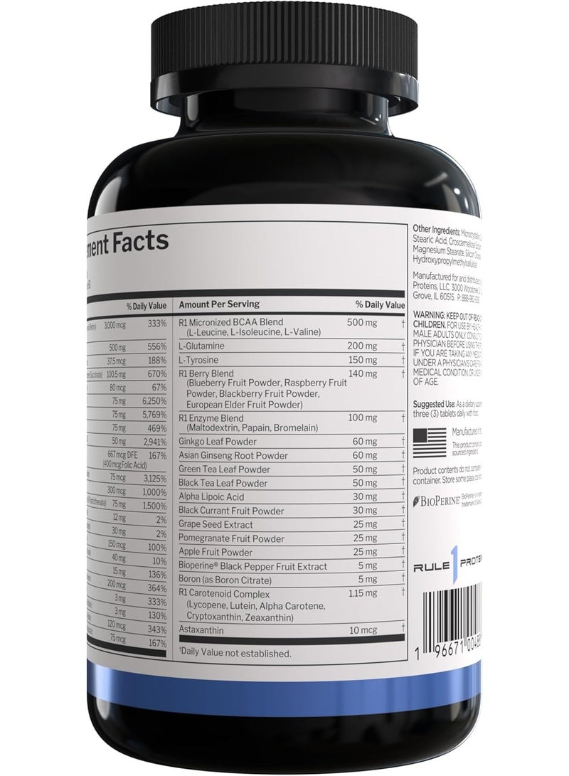 Rule 1 Proteins Rule1 Men's Multi -  Daily Vitamins ( 90 Tablets, 30 Servings) - Image 3