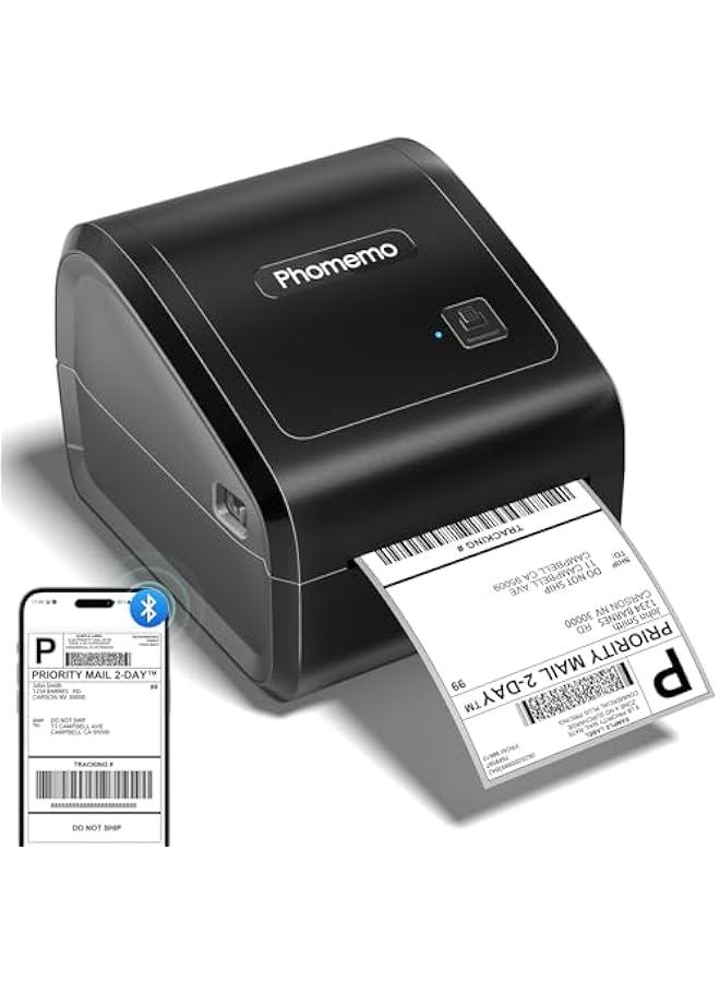 phomemo Bluetooth Thermal Label Printer, D550BT 4x6 Shipping Label Printer for Small Business, Wireless Barcodes Printer for Shipping Packages, Compatible with iPhone, Android, Mac - Image 1