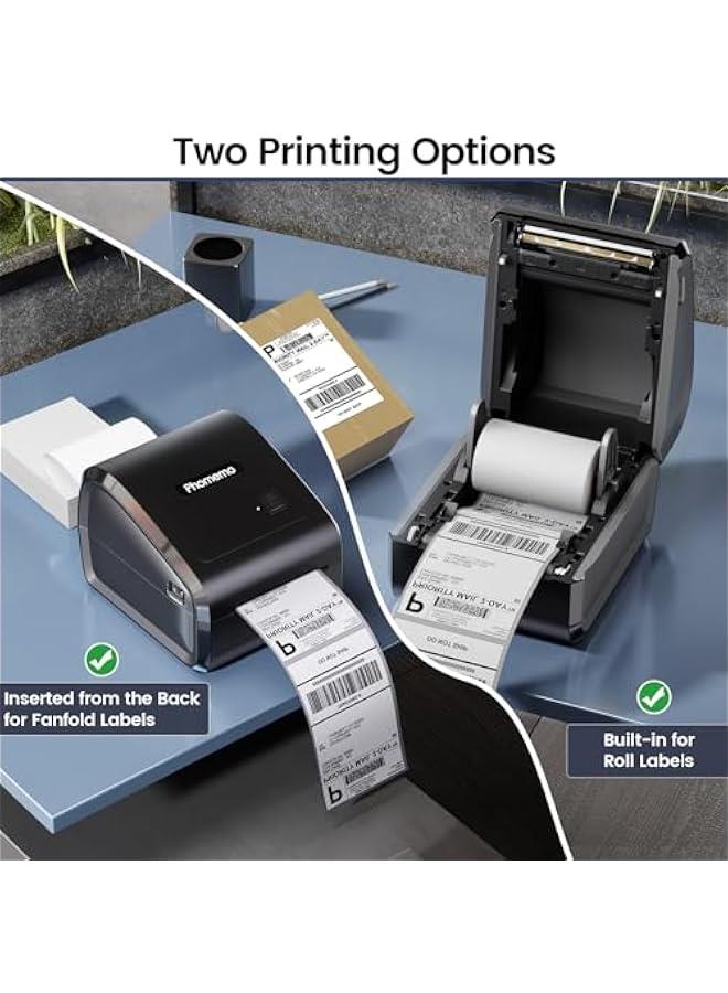 phomemo Bluetooth Thermal Label Printer, D550BT 4x6 Shipping Label Printer for Small Business, Wireless Barcodes Printer for Shipping Packages, Compatible with iPhone, Android, Mac - Image 4