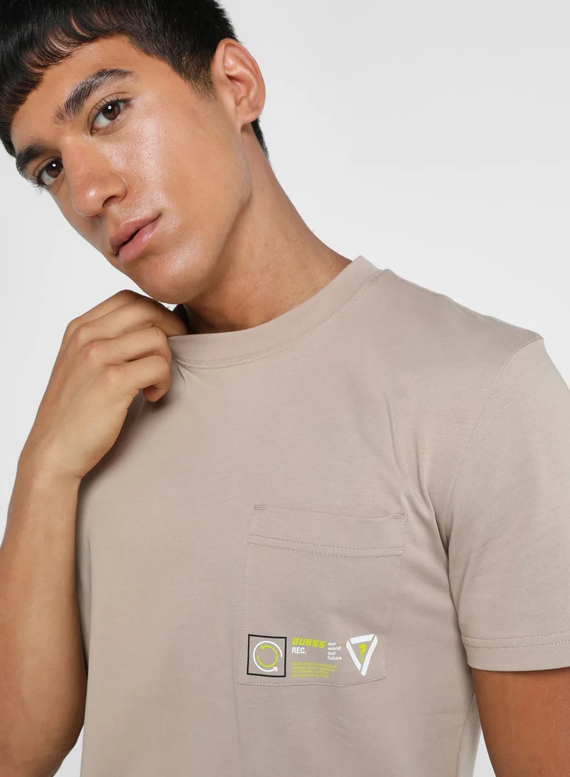 GUESS Casual Crew Neck T-Shirt