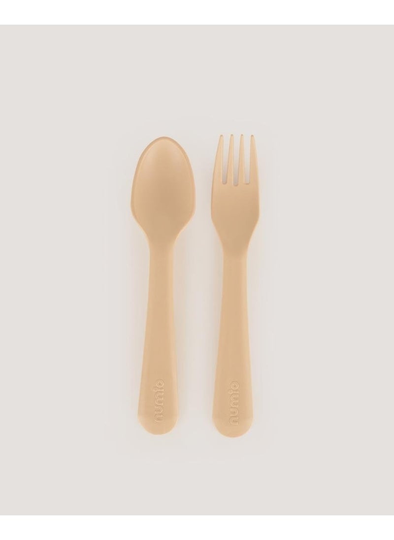Let's Be Child Spoon & Fork Set Vanillia  - Image 1
