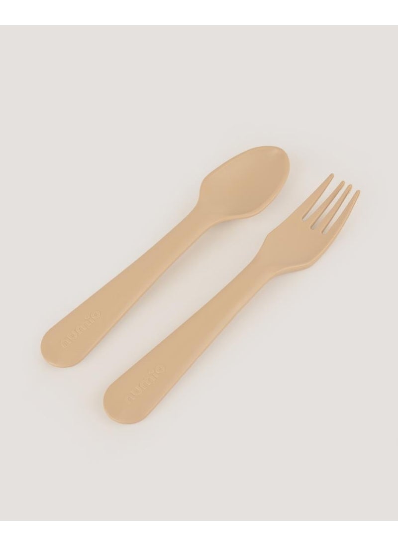 Let's Be Child Spoon & Fork Set Vanillia  - Image 2