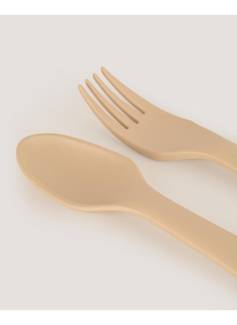 Let's Be Child Spoon & Fork Set Vanillia  - Image 3