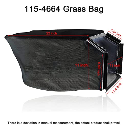 Braveboy 115-4664 Grass Bag - NO Metal Frame - by Braveboy, Compatible with Toro Lawn Mower XT675 59307 22" Lawn Mower 2009, Fits Model 20330 20331 20370 20371 20377 20378 & More - Image 2