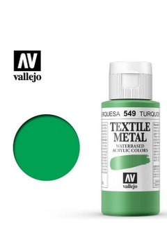 Vallejo Textile Color 549: 60 ml. Turquoise Metal