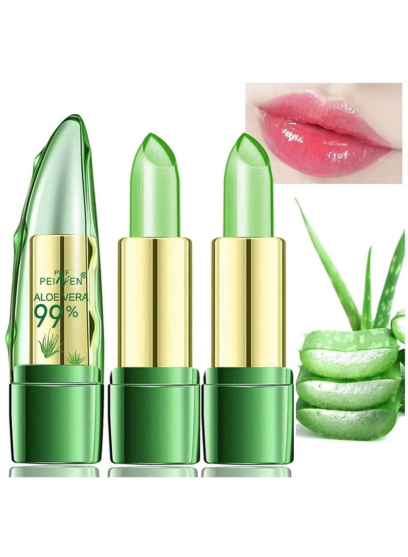 ORiTi 2Pcs Aloe Vera Lipstick Clear Jelly Lipsticks  - Image 1