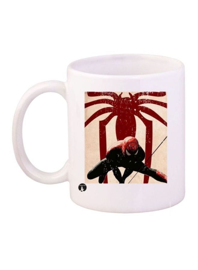 RKN Spiderman Printed Coffee Mug White/Red/Black - Image 2