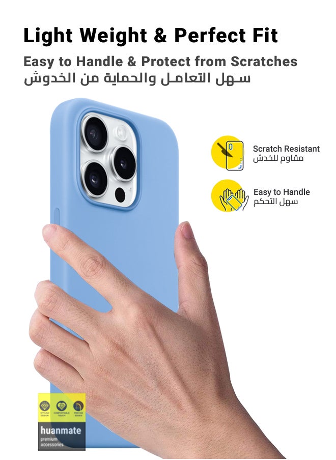 Stylish Silicone Case Cover For Apple iPhone 15 Pro Light Blue - pzsku/Z30AC02C9E09D5B69188CZ/45/_/1698592773/5eeb2a34-763f-46ef-bac9-1558adbd4584