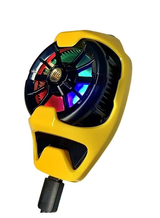 Memo DL22 Mobile Phone Cooling Fan with RGB Lights Adjustable Semiconductor Radiator Cooler - Image 2