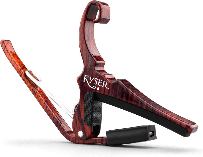 Kyser Quick-Change Capo for 6-String Acoustic Guitars - Rosewood - Image 1