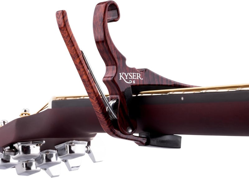 Kyser Quick-Change Capo for 6-String Acoustic Guitars - Rosewood - Image 3