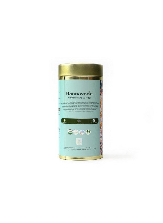 Hennaveda Herbal Henna Powder 100G With Hair Dye Brush, Gloves And Shower Cap - Image 3