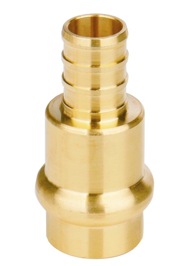 WHK 10 Pack Propress Fittings 3/4 Inch 3/4" Press Propress x 3/4" PEX Adapter Crimp Fittings Brass Coupling Connect from Cooper to Pex B Pipe（Lead-Free,copper to pex adapter 3/4) - Image 5