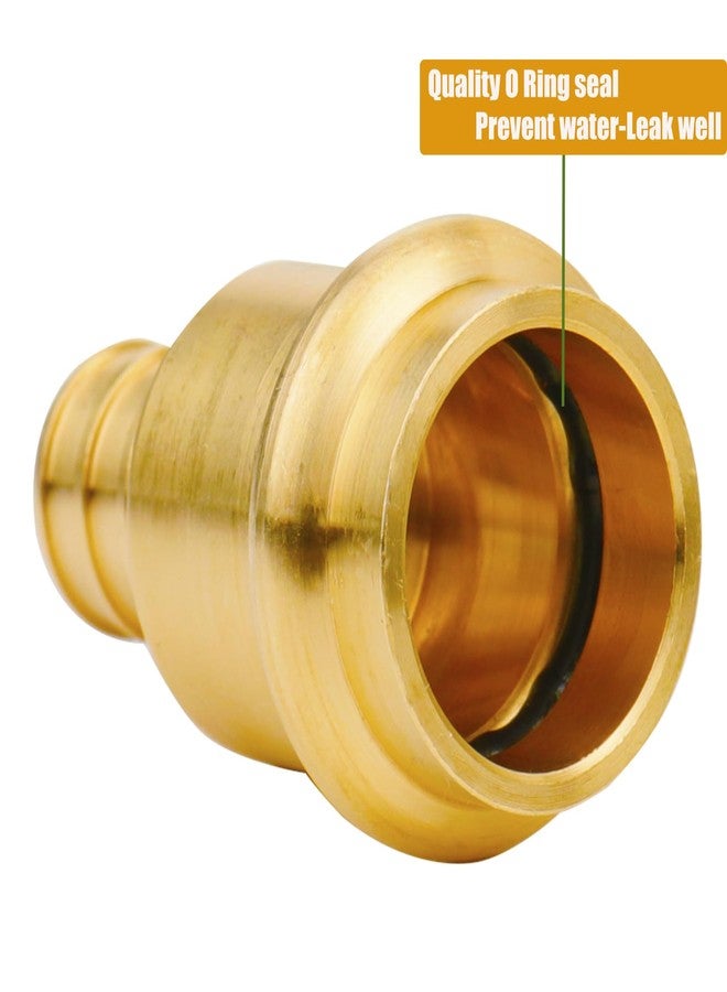 WHK 10 Pack Propress Fittings 3/4 Inch 3/4" Press Propress x 3/4" PEX Adapter Crimp Fittings Brass Coupling Connect from Cooper to Pex B Pipe（Lead-Free,copper to pex adapter 3/4) - Image 3
