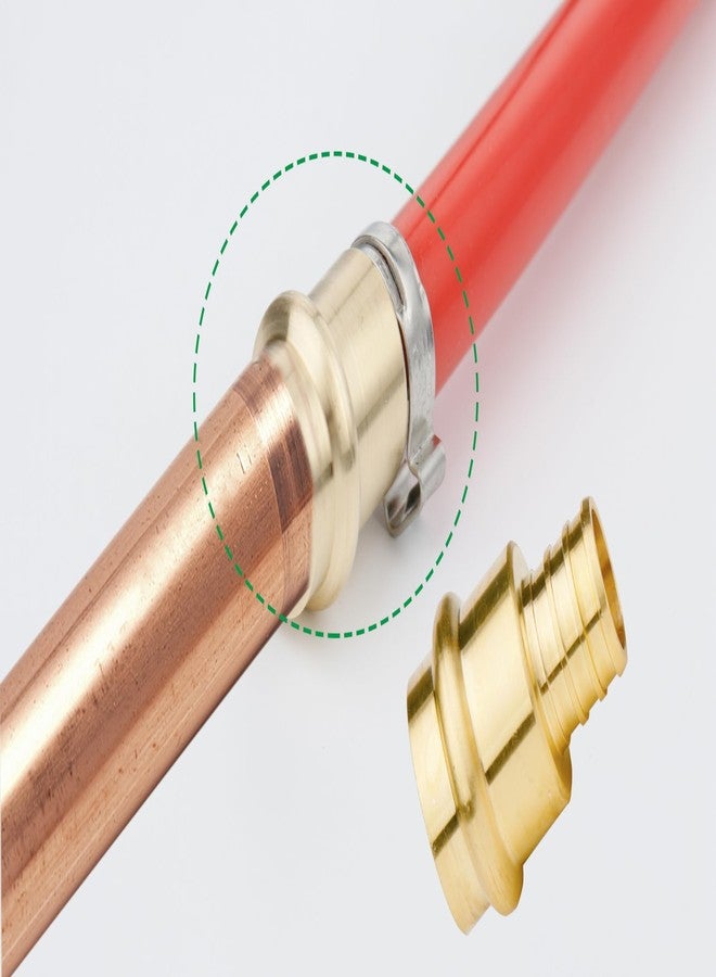 WHK 10 Pack Propress Fittings 3/4 Inch 3/4" Press Propress x 3/4" PEX Adapter Crimp Fittings Brass Coupling Connect from Cooper to Pex B Pipe（Lead-Free,copper to pex adapter 3/4) - Image 4