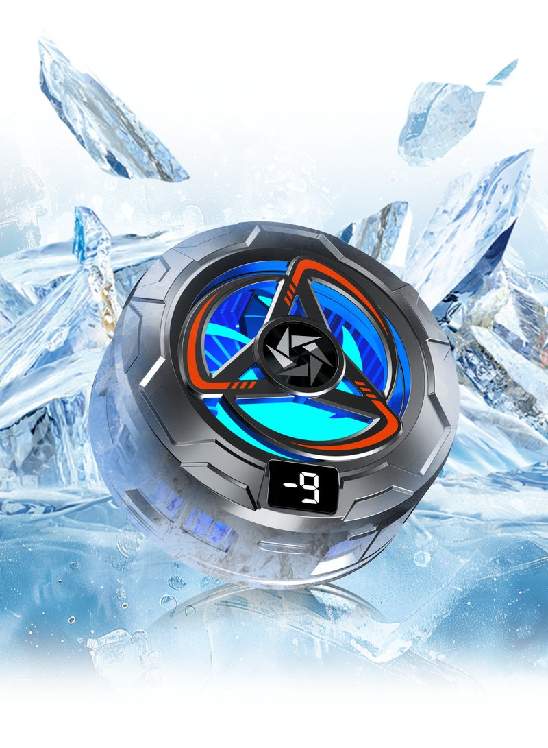 Magnetic Cell Phone Cooler, Gaming Phone Cooling Fan, Lightweight Enfriador Para Celular, Cellphone Radiator, Portable Mobile Phone Semiconductor Heatsink, For Phone and iPad - Image 1