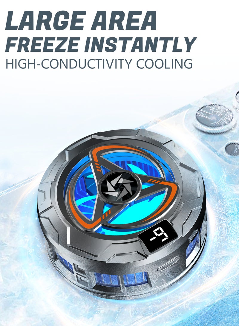 Magnetic Cell Phone Cooler, Gaming Phone Cooling Fan, Lightweight Enfriador Para Celular, Cellphone Radiator, Portable Mobile Phone Semiconductor Heatsink, For Phone and iPad - Image 2