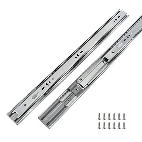 LONTAN 6 Pairs 18 Inch Soft Close Drawer Slides Side Mount Heavy Duty Cabinet Drawer Glides Ball Bearing Full Extension Kitchen Cabinet Rails 100 LB Capacity - Image 1