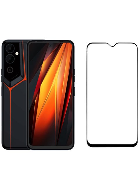 Premium 9H Tempered Glass Screen Protector for Tecno Pova Neo – 9D Full Glue Black, Scratch Resistant, Delicate Touch, Whole Transparency