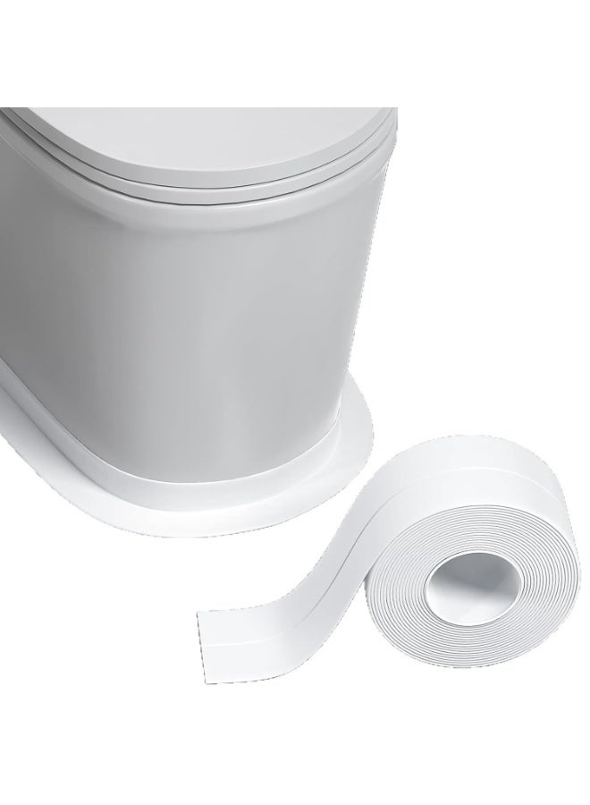 1 Roll Caulking Tape Waterproof PVC Sealing Tape Kitchen Countertop Sink Bathtub Bathroom Shower Toilet and Floor Wall Stickers - Image 1