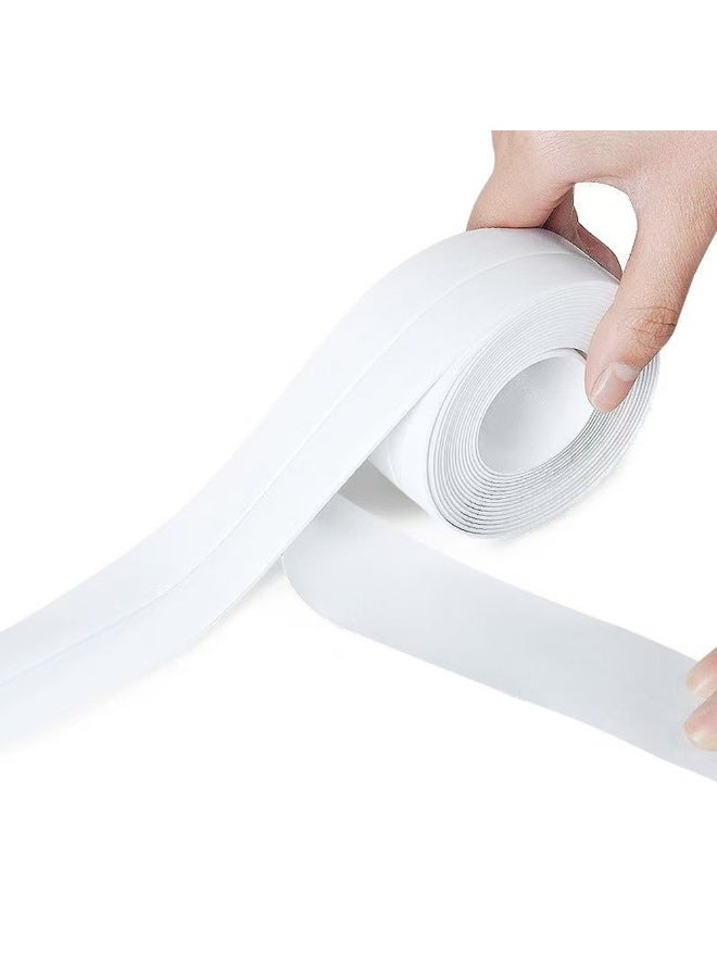 1 Roll Caulking Tape Waterproof PVC Sealing Tape Kitchen Countertop Sink Bathtub Bathroom Shower Toilet and Floor Wall Stickers - Image 4