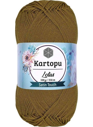 Kartopu Lotus Hand Knitting Yarn Oil Green K484 