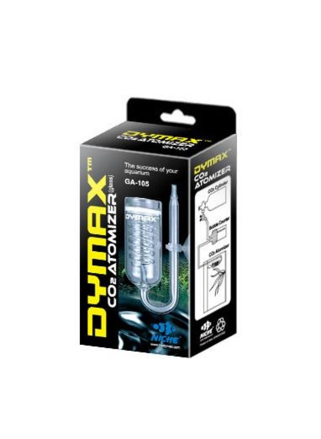 Dymax CO2 Glass Atomizer GA103 (Medium), Aquarium CO2 Diffuser, Ceramic Disc CO2 System, Glass Tank Atomizer for Aquascaping, Fish Tanks, Growth - Image 3