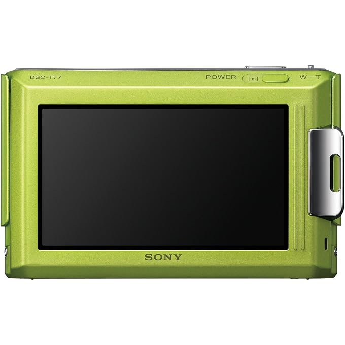Sony Cybershot DSC-T77 10MP Digital Camera with 4x Optical Zoom with Super Steady Shot Image Stabilization (Green) - Image 2