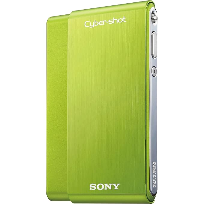 Sony Cybershot DSC-T77 10MP Digital Camera with 4x Optical Zoom with Super Steady Shot Image Stabilization (Green) - Image 3