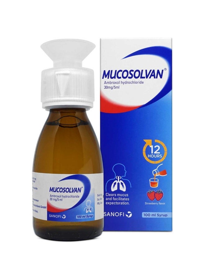 Mucosolvan Ambroxol 30mg/5ml Mucolytic Cough & Chest Relief Liquid 100ml