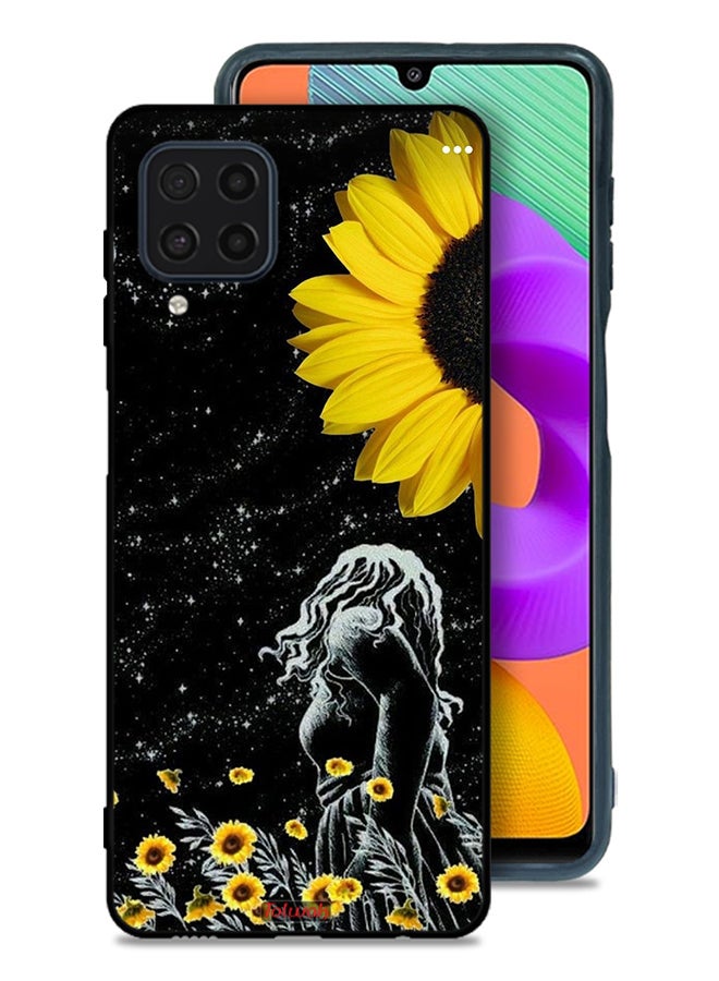 Tolwak Samsung Galaxy M22 Protective Case Cover Girl Look At Moon Art - Image 1